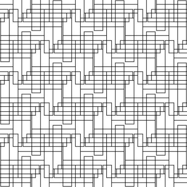 Seamless modeli. Beyaz bir arka plan üzerinde düzenlenmiş geometrik şekiller oluşur. Düz. Bu bir tasarım öğesi olarak kullanılan.