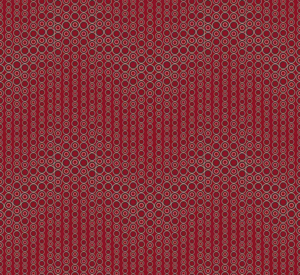 Abstraktní Vzor Bezešvé Červeném Pozadí Tvar Vlny Skládá Kulaté Geometrických — Stockový vektor