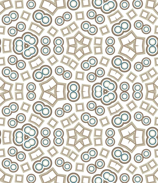 Kaleidoscope Seamless Pattern Geometric Abstraction White Background Useful Design Element — Stock Vector