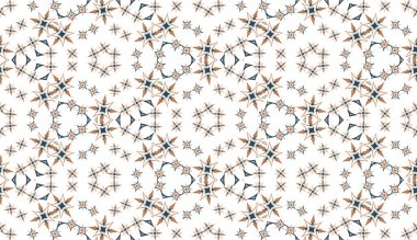 Soyut, dikişsiz kalıp, arka plan. Beyaza renkli kaleydoskop. Doku ve sanatsal kompozisyonlar için tasarım ögesi olarak kullanışlı.