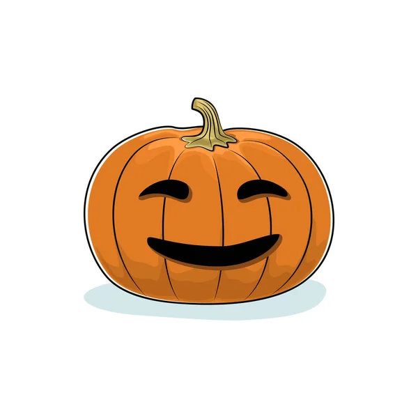Halloween tersenyum labu - Stok Vektor