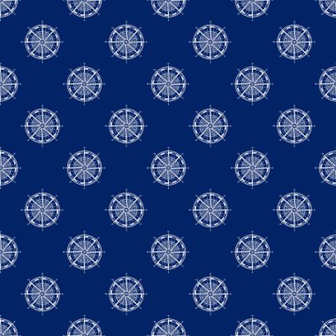 Pusula gül, Denizcilik Turizm kavramı, çizgi stili tasarım, vektör çizim ile sorunsuz seyahat desen