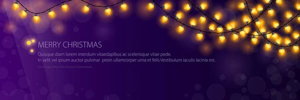 Festival altın parlayan çelenk ile banner