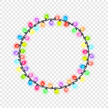 Festival dairesel parlayan garland