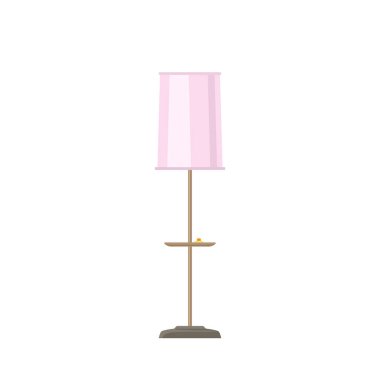Pembe zemin üzerinde beyaz izole lambalar