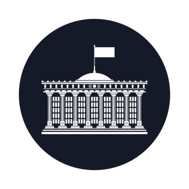 Bank House izole simgesiyle