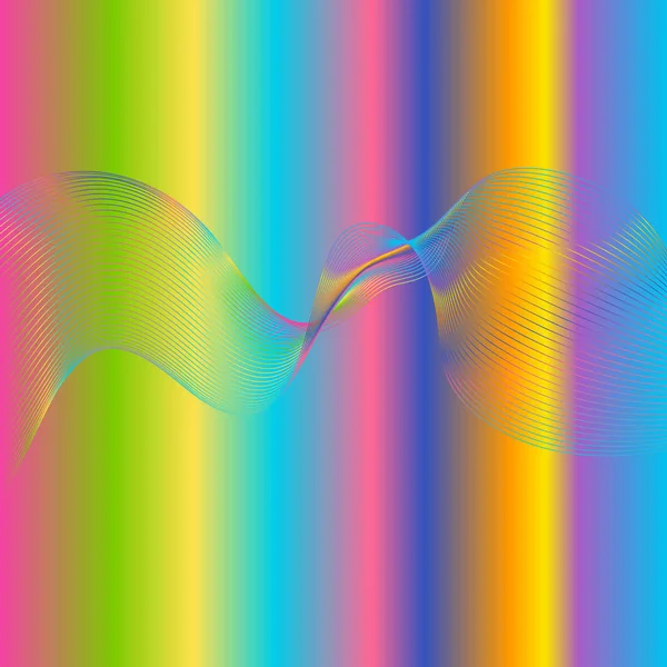 Абстрактний фон з градієнтними хвилями — стоковий вектор