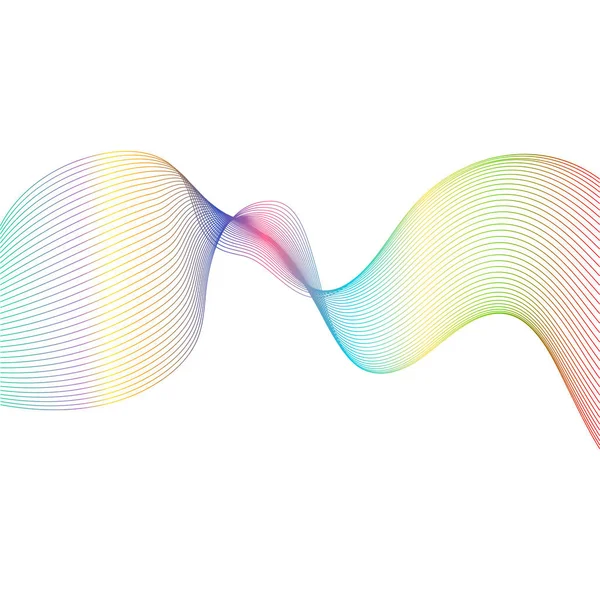 Fondo abstracto con ondas de gradiente — Vector de stock