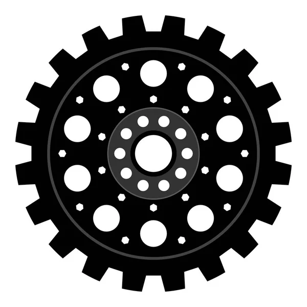 Roda de engrenagem ou engrenagem — Vetor de Stock