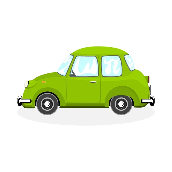 Зеленый ретро-автомобиль — стоковый вектор