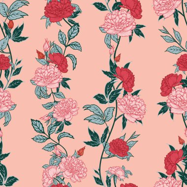 pembe kırmızı şakayık yaprağı sapı allık arka plan tasarımı