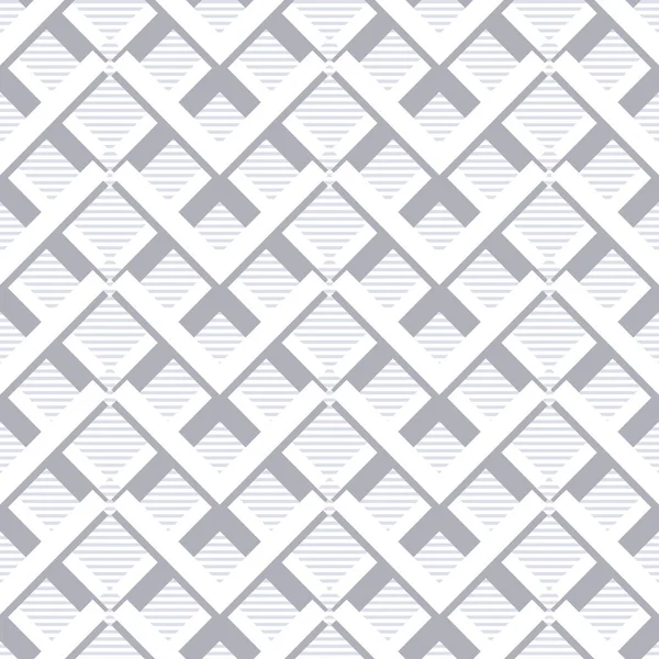 Geo astratto grigio bianco chevron linea quadrata strutturato sfondo design — Vettoriale Stock