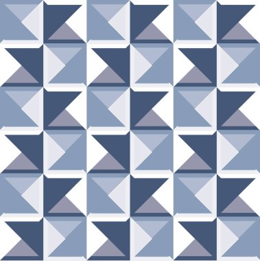 soyut geometrik donanma beyaz arkaplan kareler 3B etki baskı tasarımı