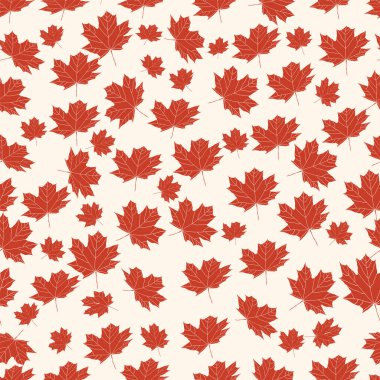 Sonbahar yapraklı kusursuz desen, beyaz arkaplan dizaynında soyut yaprak dokusu