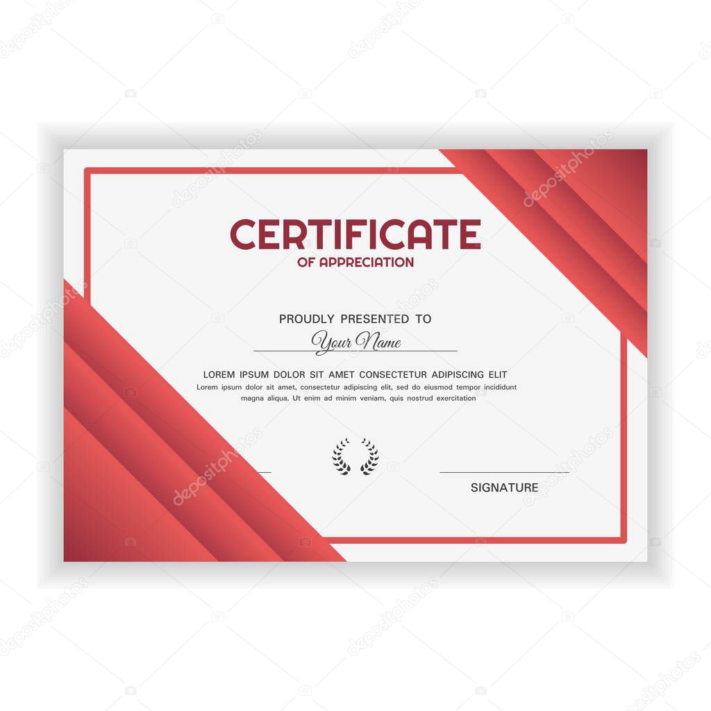 Creative Certificate of Appreciation Award Template