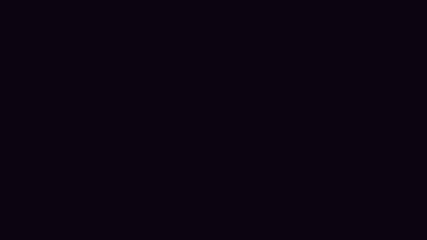 Анимация Современный Глюк Трудового Дня Full Отснятый Материал Неоновом Стиле — стоковое видео