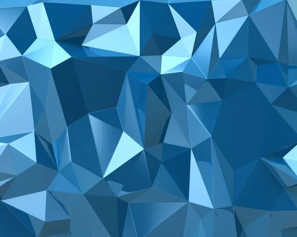 Different abstract blue triangles texture