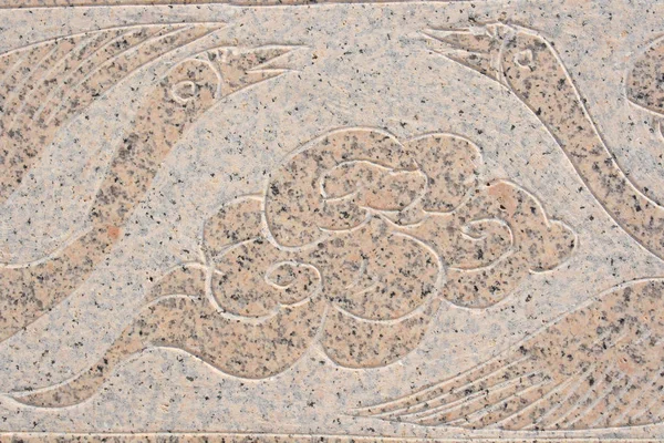 Closeup Stone Carving Pattern — Stock Photo, Image