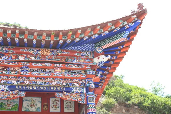 Close Templo Chinês Beirados — Fotografia de Stock