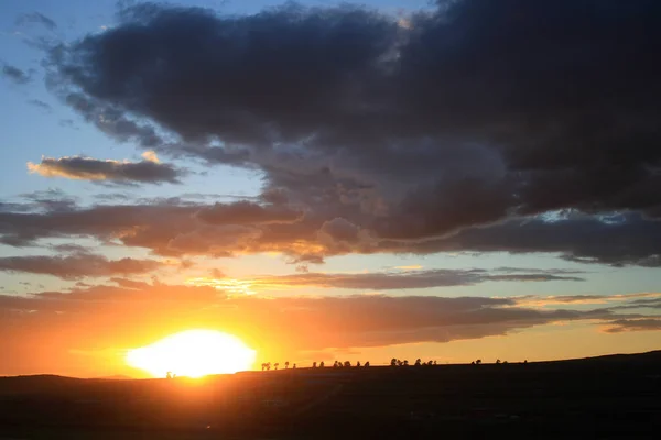 Cielo Nubes Después Del Atardecer — Foto de Stock