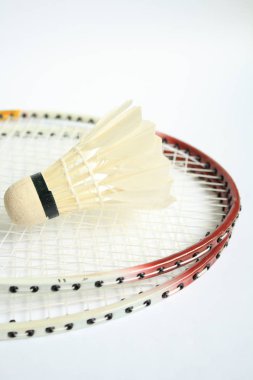 Badminton raket topu ile