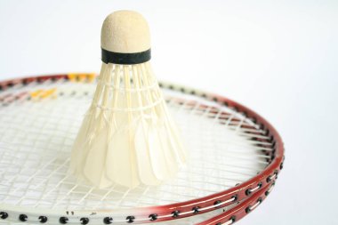 Badminton raket topu ile