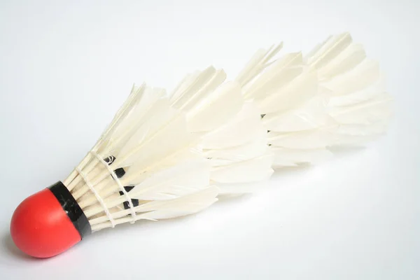 Close White Badminton — Stock Photo, Image