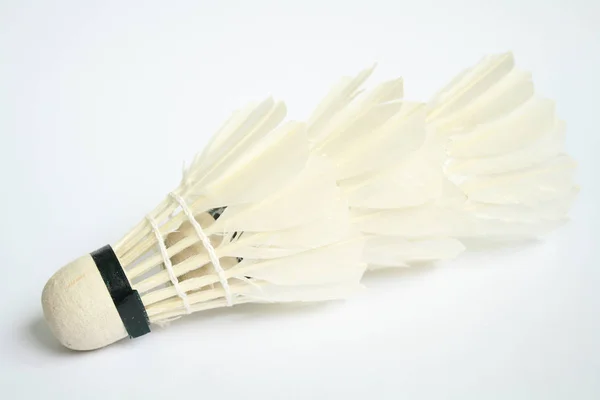 Close White Badminton — Stock Photo, Image