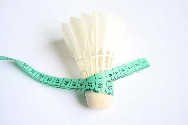 Tape Measure Badminton — Stock Photo, Image