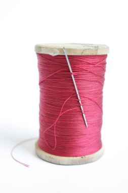 Renkli iplik yakın çekim