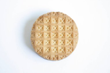 Closeup çikolatalı sandviç bisküvi