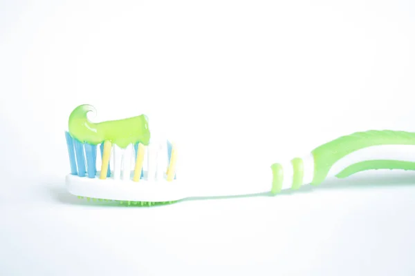 Οδοντόβουρτσα Πολύχρωμες Γκρο Πλαν — Φωτογραφία Αρχείου