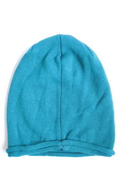 Closeup Blue Wool Hat — Stock Photo, Image