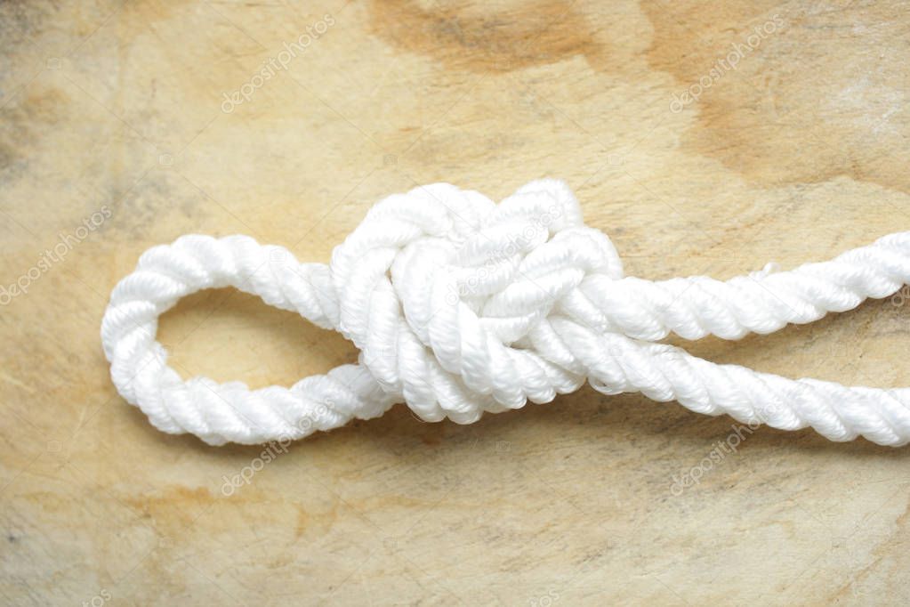 Close-up white rope
