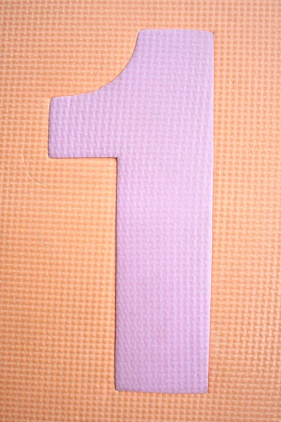 Número Composto Por Placa Espuma Plástico — Fotografia de Stock