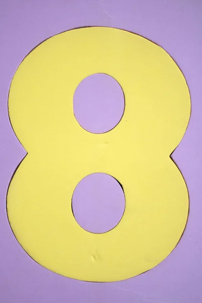 Number Made Plastic Foam Board — Stock Photo, Image