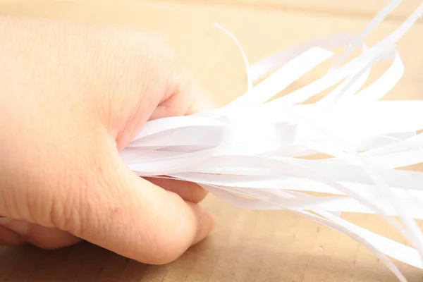 Close Shredded Paper — Stock Photo, Image