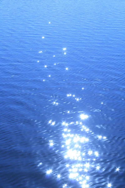 Luce Solare Riflessa Nelle Increspature Dell Acqua Fotografia Stock