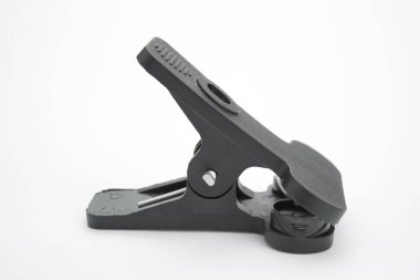 Yakın çekim siyah plastik klip