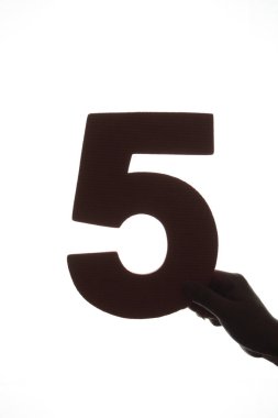 Yakın çekim dijital siluet