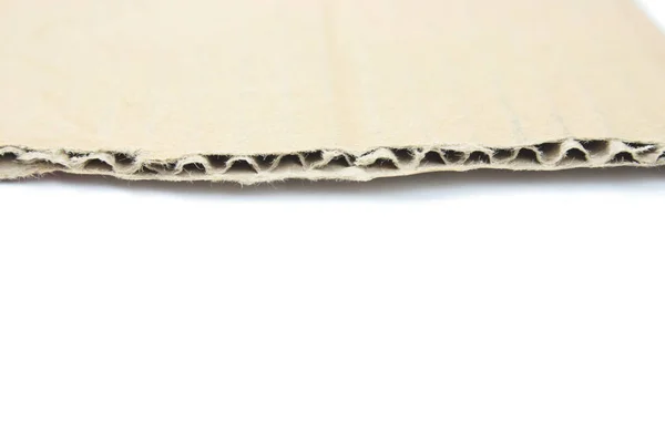 Cardboard White Background — Stock Photo, Image