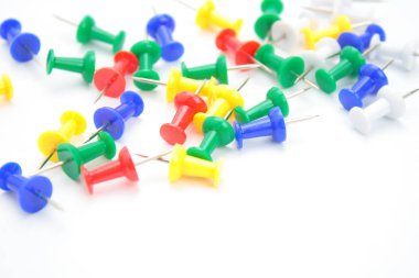 Beyaz arka plan üzerinde Çizim pim