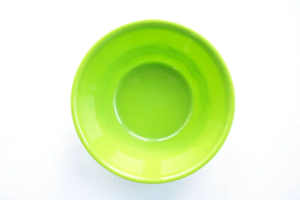 Plastic Bowl White Background — Stock Photo, Image