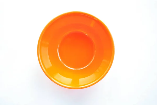 Plastic Bowl White Background — Stock Photo, Image