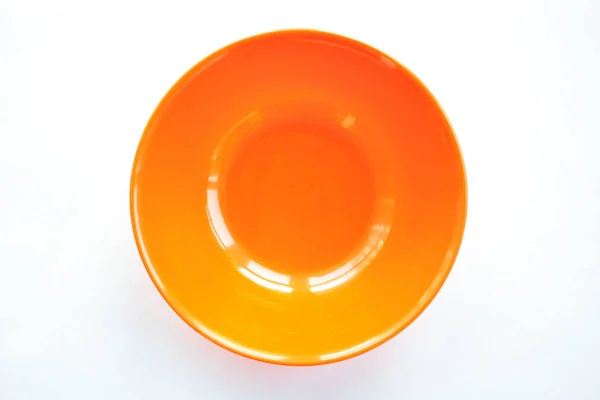 Plastic Bowl White Background — Stock Photo, Image