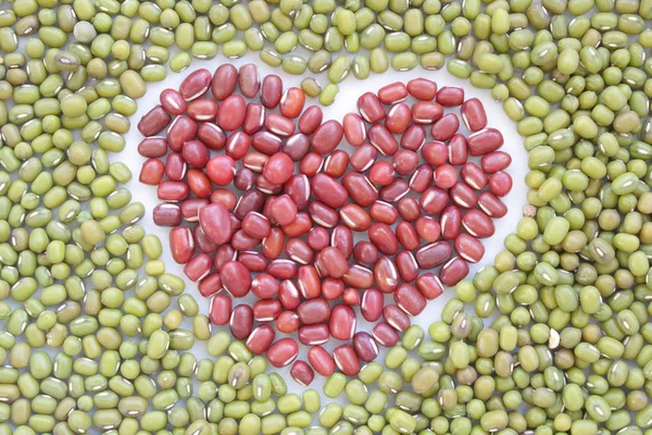 Beans Combined Shape Heart — Stock Photo, Image
