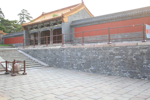 Mur Extérieur Ancien Bâtiment Chinois — Photo