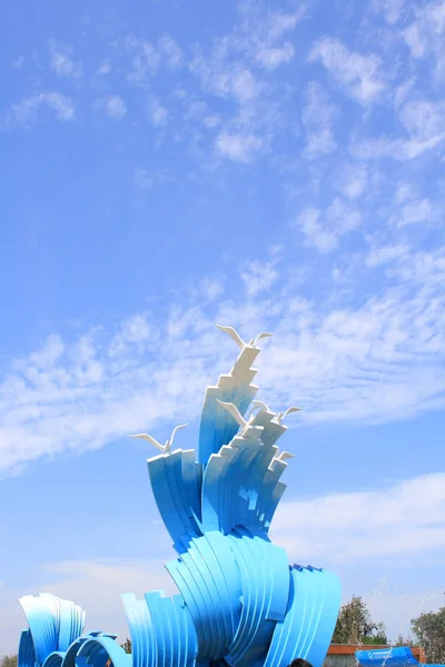 Seagull Surf Sculpture — Stock Photo, Image