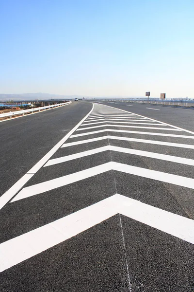 Transport Markering Tekens — Stockfoto