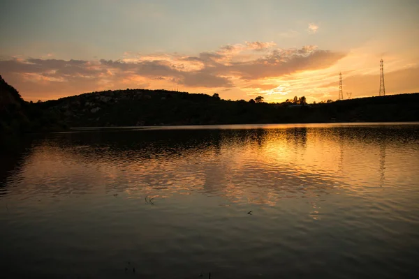 Sunset Lake — Stock Photo, Image